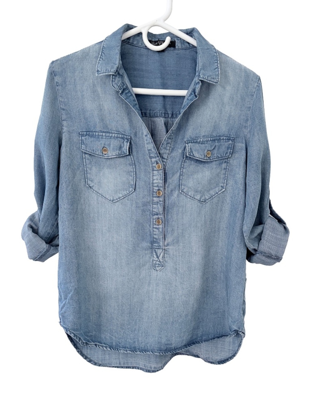 Women's denim shirt, size Small